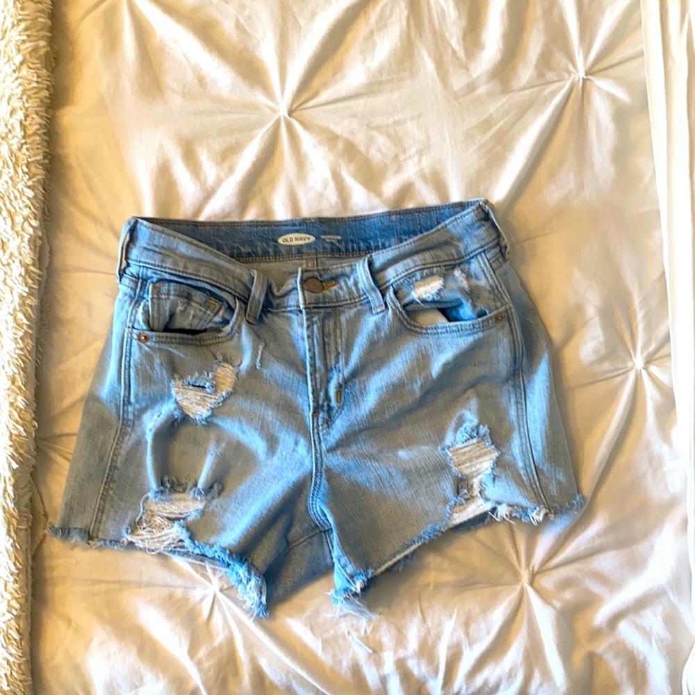 Old Navy Boyfriend Midrise Distressed Shorts